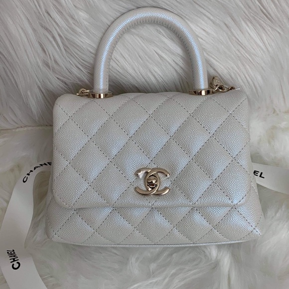 ❌❌Sold❌❌Extra Mini Coco Handle Iridescentwhite - Picture 2 of 16